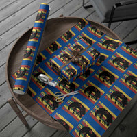 Malcolm X Wrapping Paper Roll Pan African Flag Black History - Wonder Print Shop
