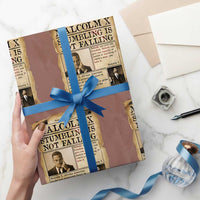 Malcolm X Wrapping Paper Roll Stumbling Is Not Falling Civil Rights Leader TS12