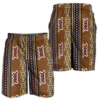 Mali Bologan Mud Cloth Pattern Shorts for Men - Wonder Print Shop