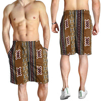 Mali Bologan Mud Cloth Pattern Shorts for Men - Wonder Print Shop