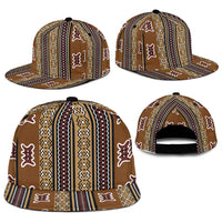 Mali Bologan Mud Cloth Pattern Snapback Cap - Wonder Print Shop