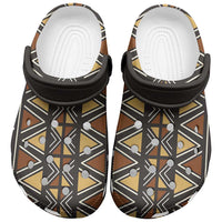Mali Mud Cloth African Village Clogs Shoes Ethnic Geometry Style - Wonder Print Shop