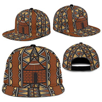 Mali Mud Cloth African Village Snapback Cap Ethnic Geometry Style - Wonder Print Shop
