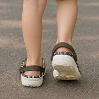 Mali Mud Cloth Clogs Shoes Bogolanfini Pattern - Wonder Print Shop