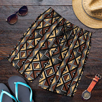 Mali Mud Cloth Legacy Pattern Shorts for Men Ethnic Geometry Style - Wonder Print Shop