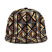 Mali Mud Cloth Legacy Pattern Snapback Cap Ethnic Geometry Style - Wonder Print Shop