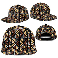 Mali Mud Cloth Legacy Pattern Snapback Cap Ethnic Geometry Style - Wonder Print Shop