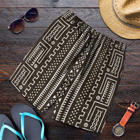 Mali Mud Cloth Shorts for Men Bogolanfini Pattern - Wonder Print Shop