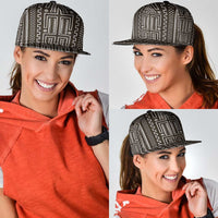 Mali Mud Cloth Snapback Cap Bogolanfini Pattern - Wonder Print Shop