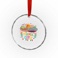 Mama Cita Crystal Glass Ornament Cinco De Mayo Mexican Mom Flower Sombrero