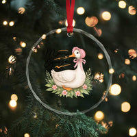Mama Goose Est 2025 Crystal Glass Ornament Retro New Mom Mothers Day - Wonder Print Shop