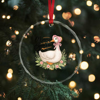 Mama Goose Est 2025 Crystal Glass Ornament Retro New Mom Mothers Day TS02