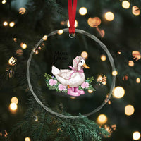 Mama Goose Est 2025 Crystal Glass Ornament Vintage New Mom Mothers Day - Wonder Print Shop