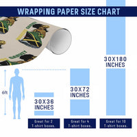Marcus Garvey Jamaica Pride Wrapping Paper Roll One God One Aim One Destiny