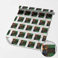 Marcus Garvey Pan African Flag Wrapping Paper Roll A People Without Knowledge Of Their Past Quote