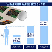 Marcus Garvey Pan African Flag Wrapping Paper Roll A People Without Knowledge Of Their Past Quote
