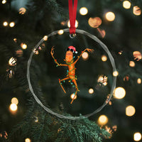 Marcus The Worm Christmas Crystal Glass Ornament Internet Weirdcore Brainrot Humor - Wonder Print Shop