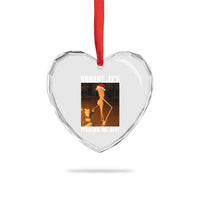 Marcus The Worm Christmas Heart Crystal Glass Ornament Robert Its Pissing Me Off Xmas Meme - Wonder Print Shop