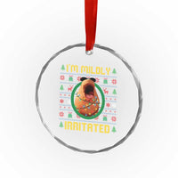 Marcus The Worm Christmas Meme Crystal Glass Ornament Funny Brain Rot Xmas - Wonder Print Shop