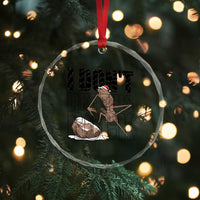 Marcus The Worm Christmas Meme Crystal Glass Ornament I Do Not Like This Rock Xmas - Wonder Print Shop