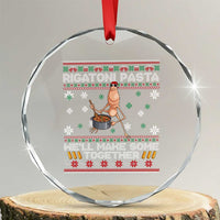 Marcus The Worm Christmas Meme Crystal Glass Ornament Rigatoni Pasta We Will Make Some Together - Wonder Print Shop