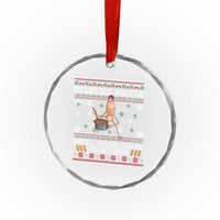 Marcus The Worm Christmas Meme Crystal Glass Ornament Rigatoni Pasta We Will Make Some Together - Wonder Print Shop