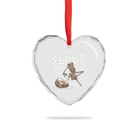 Marcus The Worm Christmas Meme Heart Crystal Glass Ornament Funny Brain Rot Gen Z - Wonder Print Shop