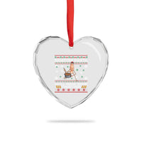 Marcus The Worm Christmas Meme Heart Crystal Glass Ornament Rigatoni Pasta We Will Make Some Together - Wonder Print Shop