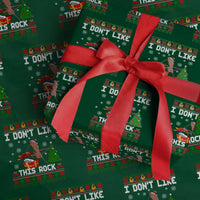 Marcus The Worm Christmas Meme Wrapping Paper Roll I Do Not Like This Rock - Wonder Print Shop