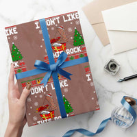 Marcus The Worm Christmas Meme Wrapping Paper Roll I Do Not Like This Rock - Wonder Print Shop