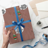 Marcus The Worm Christmas Meme Wrapping Paper Roll Locally Owned Greek Restaurant - Wonder Print Shop