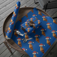 Marcus The Worm Christmas Wrapping Paper Roll Funny Internet Brainrot Meme - Wonder Print Shop