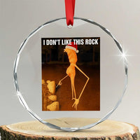 Marcus The Worm I Don't Like This Rock Crystal Glass Ornament - Wonder Print Shop