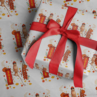 Marcus The Worm Lunar New Year Meme Wrapping Paper Roll Trendy Gag Gift - Wonder Print Shop