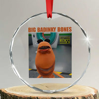 Marcus The Worm Meme Crystal Glass Ornament Big Badinky Bones - Wonder Print Shop
