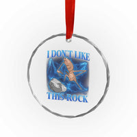 Marcus The Worm Meme Crystal Glass Ornament I Don't Like This Rock Bootleg - Wonder Print Shop