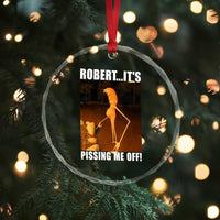 Marcus The Worm Meme Crystal Glass Ornament Robert Its Pissing Me Off - Wonder Print Shop
