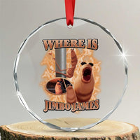 Marcus The Worm Meme Crystal Glass Ornament Where Is Jimbo James - Wonder Print Shop