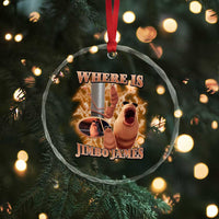 Marcus The Worm Meme Crystal Glass Ornament Where Is Jimbo James - Wonder Print Shop