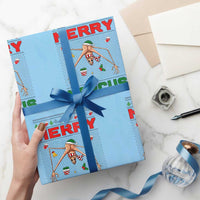 Marcus The Worm Meme Merry Marcus Wrapping Paper Roll Funny Ugly Christmas Gift - Wonder Print Shop