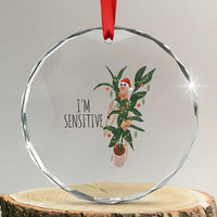 Marcus The Worm Robert Christmas Meme Crystal Glass Ornament I Am Sensitive - Wonder Print Shop