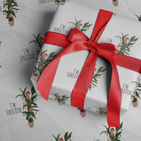 Marcus The Worm Robert Christmas Meme Wrapping Paper Roll I Am Sensitive - Wonder Print Shop