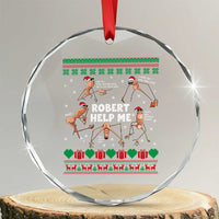 Marcus The Worm Christmas Meme Crystal Glass Ornament TS14