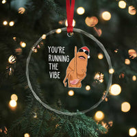 Marcus The Worm Robert Meme Christmas Crystal Glass Ornament You Are Running The Vibe TS14