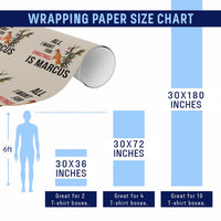 Marcus The Worm Robert Meme Wrapping Paper Roll All I Want For Christmas Is Marcus - Wonder Print Shop