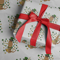 Marcus The Worm St Patricks Day Wrapping Paper Roll Funny Drinking Irish Beer Ireland