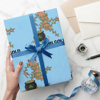 Marcus The Worm St Patricks Day Wrapping Paper Roll I Like This Gold