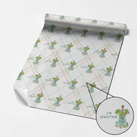 Marcus The Worm St Patricks Day Wrapping Paper Roll I'm Sensitive