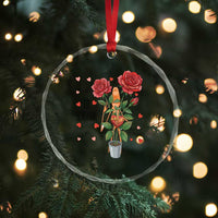 Marcus The Worm Valentine Meme Crystal Glass Ornament I Am Senstive - Wonder Print Shop