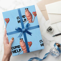 Marcus The Worm Valentine Meme Wrapping Paper Roll Cupid Help - Wonder Print Shop